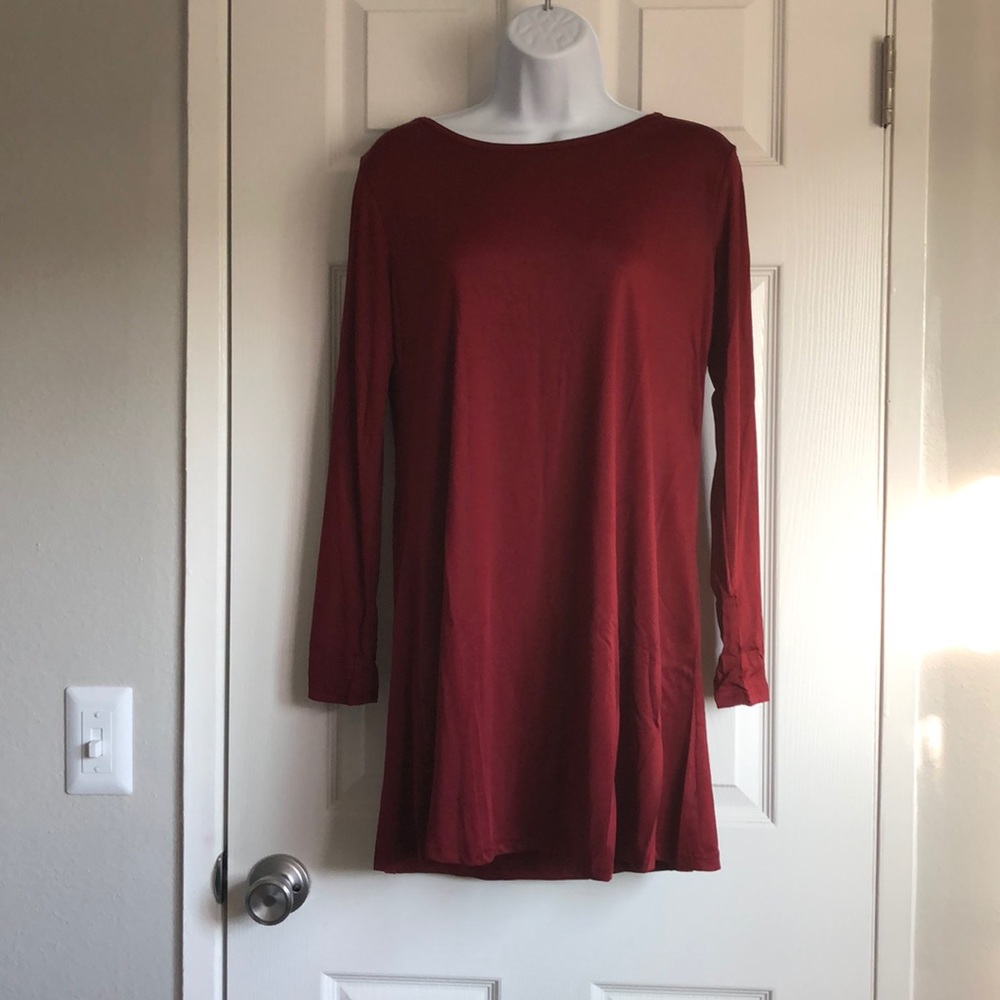 ‼️ 2 Left ‼️ “The T-Shirt Dress” - Long Sleeves - Picture 2 of 3